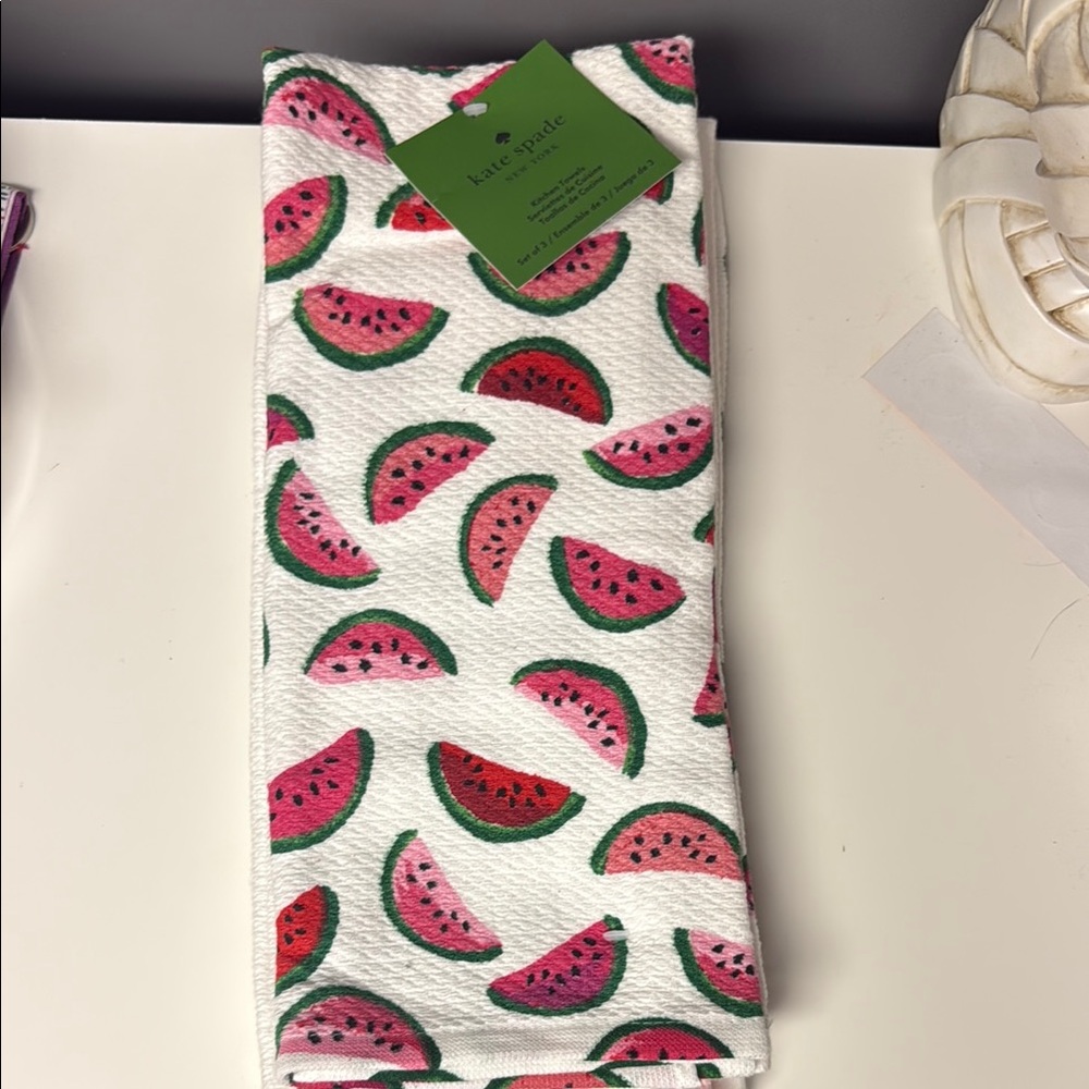 Kate Spade Watermelon Print Towel set of 3